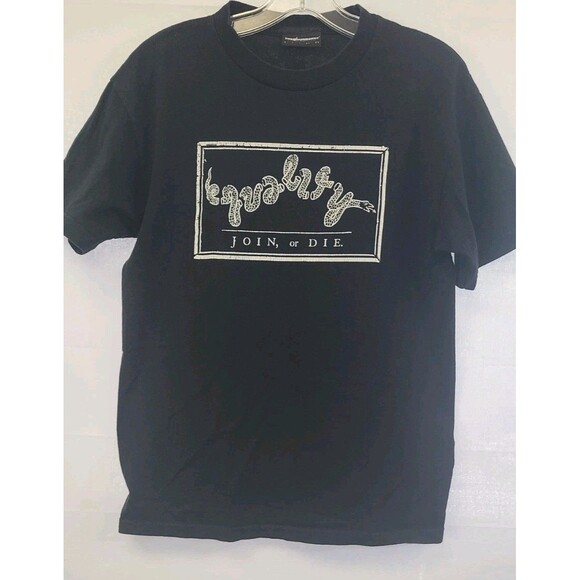 The Hundreds Womens Medium M Black Join Or Die T Shirt Philadelphia - Picture 1 of 3